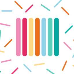 Pastel Rainbow Sprinkle Wall Decals, Confetti Stickers, Kids Decor - thumbnail 2