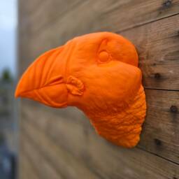 Puffin Wall Mount - Animal Art Home Decor 3D Printed - thumbnail 1