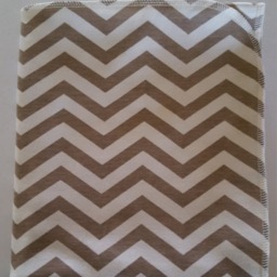 Organic Baby Blanket & Newborn Hat Sets. Gender Neutral Take Home Chevron Swaddle. Shower Gift. Photo Prop - thumbnail 4