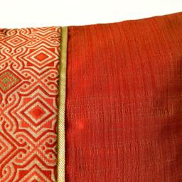 Decorative Pillow Cover With Zipper, Brick Red Cushion Rectangular, Rust Case, Terracotta 12x24 Lumbar Case - thumbnail 3