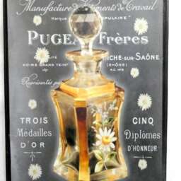 Vintage Paris Perfume Sign Chalkboard Style Wood Wall Art - thumbnail 2