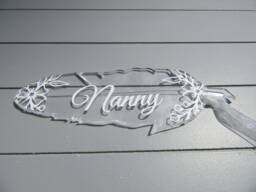 Personalised Feather Memorial Keepsake 12cm, White Bereavement Sympathy Gift, Christmas Ornament Tree Decoration. Remembrance, Angel Baby - thumbnail 1