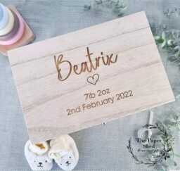 Baby Memory Keepsake Box - Heart - thumbnail 1