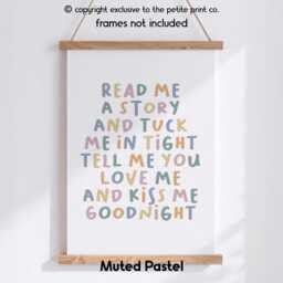 Read Me A Story Kids Wall Art - Reading Corner Print For Nursery, Playroom & Classroom Gift Children Library Unframed - thumbnail 2