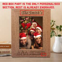 "Personalised Wooden Photo Frame 7"" X 5" - thumbnail 4