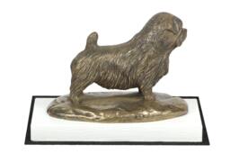 Norfolk Terrier, Dog On White Wooden Base Statue, Limited Edition, Artdog