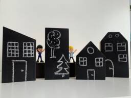Chalkboard Wooden Blocks Montessori Educational Toy