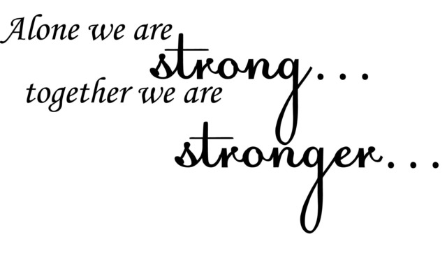 Alone We Are Strong Together Printable Wall Art