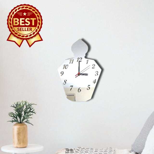 Perfume Bottle Acrylic Clock - Many Colours Available - Bespoke Shapes & Sizes Made - image 1