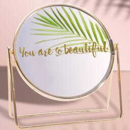 You Are So Beautiful Mirror Decal Wall Sticker, Bathroom Decor, Motivational Quote, Inspirational Phrase, Rose Gold Gift - thumbnail 2