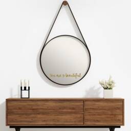 You Are So Beautiful Mirror Decal Wall Sticker, Bathroom Decor, Motivational Quote, Inspirational Phrase, Rose Gold Gift - thumbnail 3