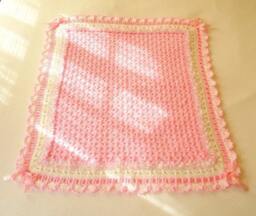 Crochet Baby Blanket PDF Pattern Girl A Cotton Candy Treat Original Design - thumbnail 2