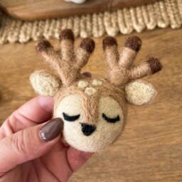 Reindeer Felt Hanging Garland For Autumn & Christmas - thumbnail 2