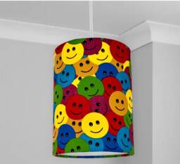New High Quality Stunning Kid Room Multiple Colour Smiles Smiley Faces Makes Kids Happy Lamp Shade Pendant Light