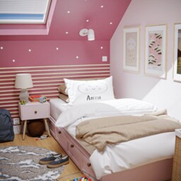 Personalised Pillow Case Cute Cloud Add Custom Name Option - Bedroom Decor Gifts For Girls & Boys Party Decorations Slumber - thumbnail 2