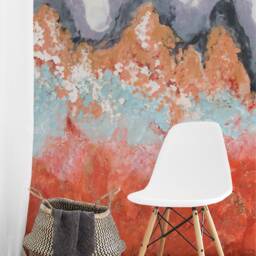 Abstract Plume Mountain Wall Mural - Removable Decor - thumbnail 2