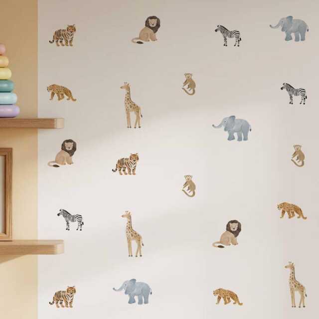 Mini Safari Nursery Wall Stickers - image 1