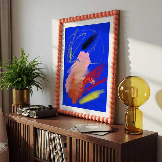 "Colorful Modern Art Print ""Nebulous Opulence" - image 1