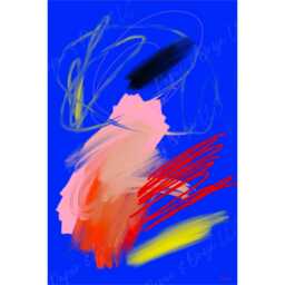 "Colorful Modern Art Print ""Nebulous Opulence" - thumbnail 2