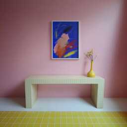 "Colorful Modern Art Print ""Nebulous Opulence" - thumbnail 4