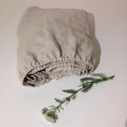 Fitted Linen Sheet, Natural Linen Fitted Sheet Queen, King, Twin, Double Sheets By Linenbee - thumbnail 4