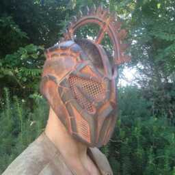 steampunk Mask Armor Cyberpunk Larp Helmet - thumbnail 4