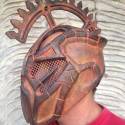 steampunk Mask Armor Cyberpunk Larp Helmet - thumbnail 3