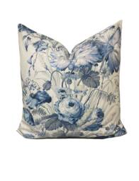 Schumacher Boughton House Porcelain Cushion Cover Pillow Double Sided - thumbnail 1