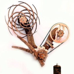 Wooden Kinetic Wall Art Gravity-Powered Sculpture For Modern Home Decor - thumbnail 3
