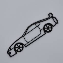 Mk4 Toyota Supra Wall Racer - 3D Printed Art Gift - thumbnail 2