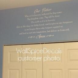 Our Father Lords Prayer Vinyl Wall Decal Sticker Religious God Scripture Pray Amen - thumbnail 3