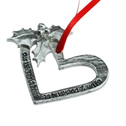 13 Year Anniversary Christmas Ornament - Our 13Th As Husband & Wife Keepsake Tree Decoration - thumbnail 3