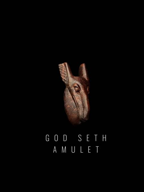 Handcrafted God Seth Amulet Egyptian Of Chaos Statuette - image 1
