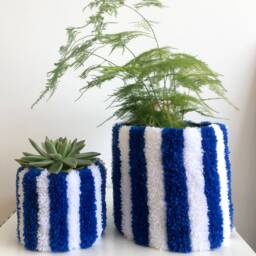 Electric Blue Flowerpot