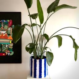 Electric Blue Flowerpot - thumbnail 3