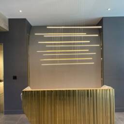 Modern Chandelier Dining Room Lighting, Profile Brass Pendant Ceiling Lights, Kitchen Island Decor Mid Century Light Fixture - thumbnail 4
