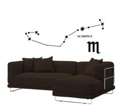 Zodiac Signs Constellations Wall Decal Symbol Astrology Night Sky Interior Decor - thumbnail 1