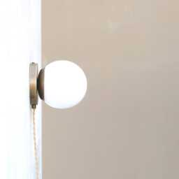 Brass Wall Sconce Light, Plug in Wall Sconce, Modern Brass Minimal Light, 6 - thumbnail 2