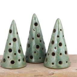 Handmade Ceramic Christmas Tree Natural Pottery Holiday Decor - thumbnail 2