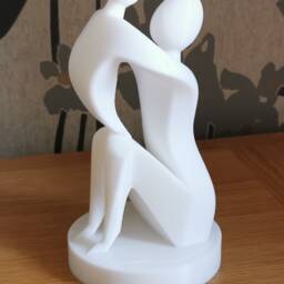 Mother & Child 3D Printed Sculpture - Bio Plastic Gift, Home Decor Mothers Day Gift - thumbnail 3