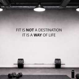 Fitness Wall Decal, Gym Fit Is Not A Destination It Way Of Life - thumbnail 3