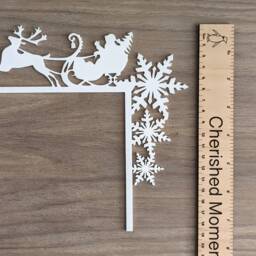 Santa Sleigh & Reindeer Decoration, Christmas Door Frame Acrylic Ornaments, Room D??cor, Ideas - thumbnail 3