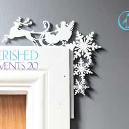 Santa Sleigh & Reindeer Decoration, Christmas Door Frame Acrylic Ornaments, Room D??cor, Ideas - thumbnail 2