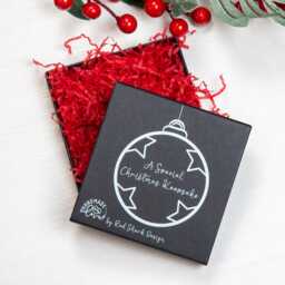 Personalised Cute Couple Christmas Acrylic Bauble Tree Ornament - thumbnail 2