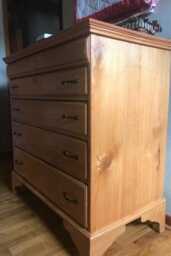 Solid Oak Five Drawer Dresser Hidden Top - Custom Built in Your Choice Of Wood & Finish - thumbnail 3