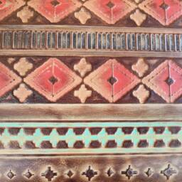 Cowhide Dining Chair - & Aztec Leather - Made Using Genuine Cowhide Steel Farmhouse Custom Made Fpdc - thumbnail 4