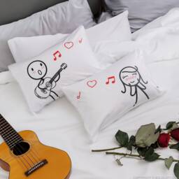 Boldloft Love Me Tender Couple Pillowcases Gift For Girlfriend Cotton Anniversary Gifts Wife Her Guitar Lover - thumbnail 3