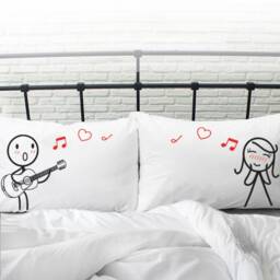 Boldloft Love Me Tender Couple Pillowcases Gift For Girlfriend Cotton Anniversary Gifts Wife Her Guitar Lover - thumbnail 2