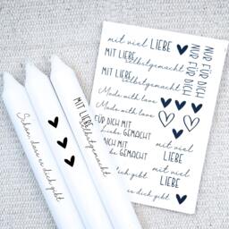 Candle Tattoos in Various Designs - Waterslide Film Decorating Candles Girlfriend Friendship You Are Great - thumbnail 1