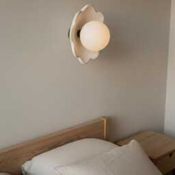 Handmade Sculptural Wall Light Hand-Carved Wabi Sabi Sconce - thumbnail 3